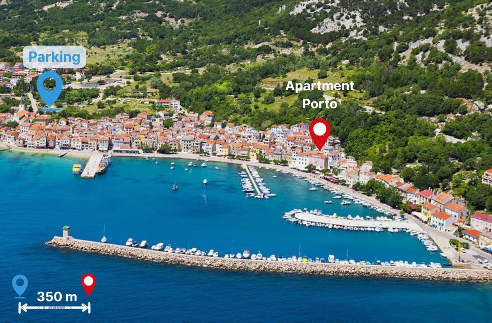 Apartment Porto With Terrace Baška Eksteriør bilde